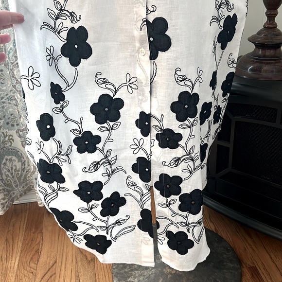 MARE ST BARTH 💯 LINEN TUNIC/BUTTON DOWN SHIRT Sz M - Picture 3 of 12